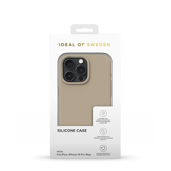 Silicone Case iPhone 15 Pro Max Beige