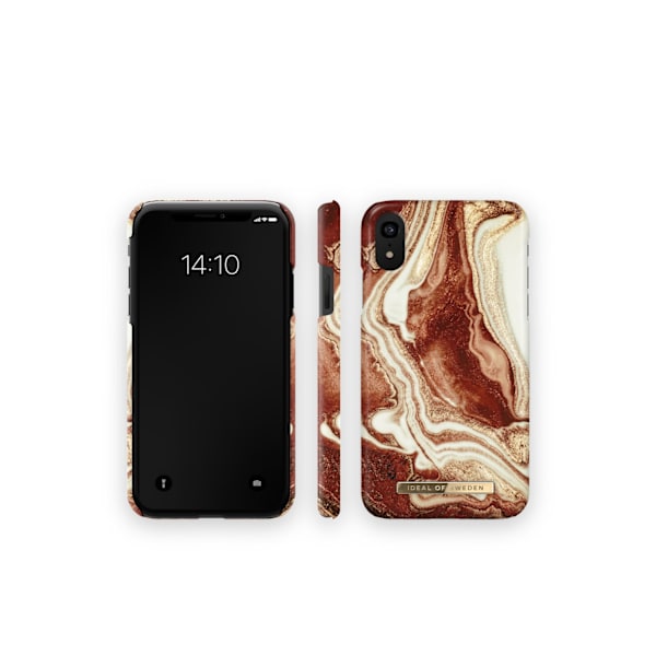 Printed Case iPhone XR Golden Rusty Marble
