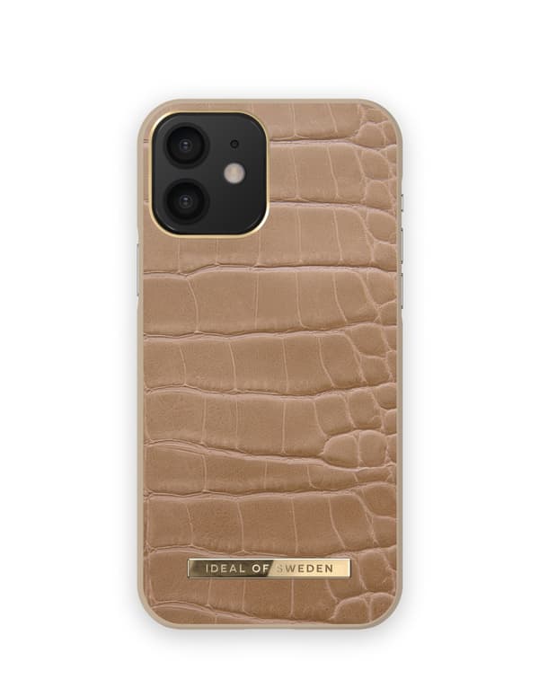 Atelier Case iPhone 12 / 12 Pro Camel Croco Brown
