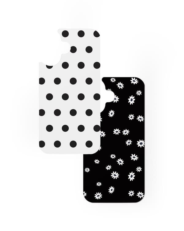 Print Pack iPhone 16 / 17 Ecru Noir Black