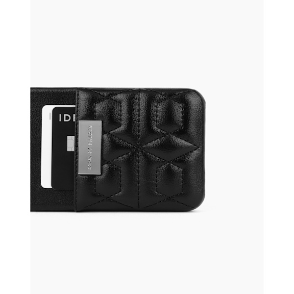 Statement Case iPhone 12 Mini Quilted Black Mini Pocket Black