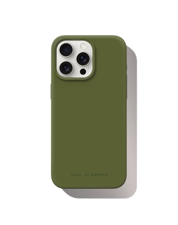 Silicone Case iPhone 15 Pro Max Khaki Green