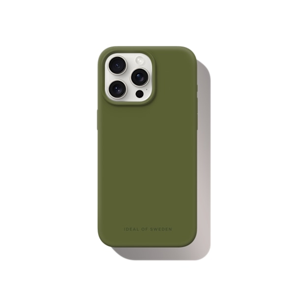 Silicone Case iPhone 15 Pro Max Khaki Grön