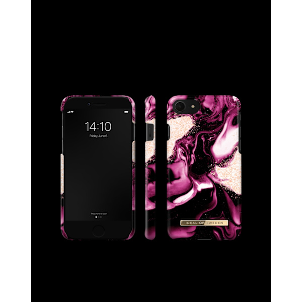 Printed Case iPhone 8 / 7 / 6 / 6S / SE Golden Ruby Purple