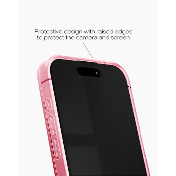 Clear Case iPhone 15 Pro Max Cherry Lacquer Röd