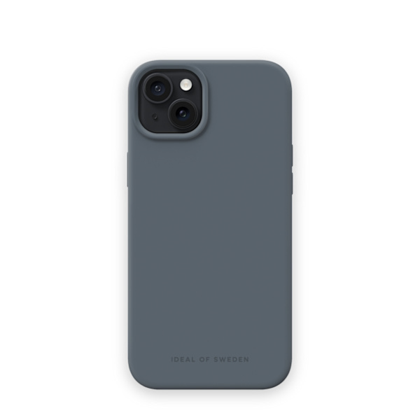 Silicone Case MagSafe iPhone 15 Plus Midnight Blue Blue