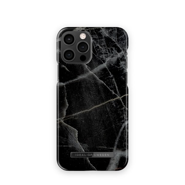 Printed Case MagSafe 12 / 12 Pro Black Thunder Marble Fashion Case MagSafe 12/12PRO Black 