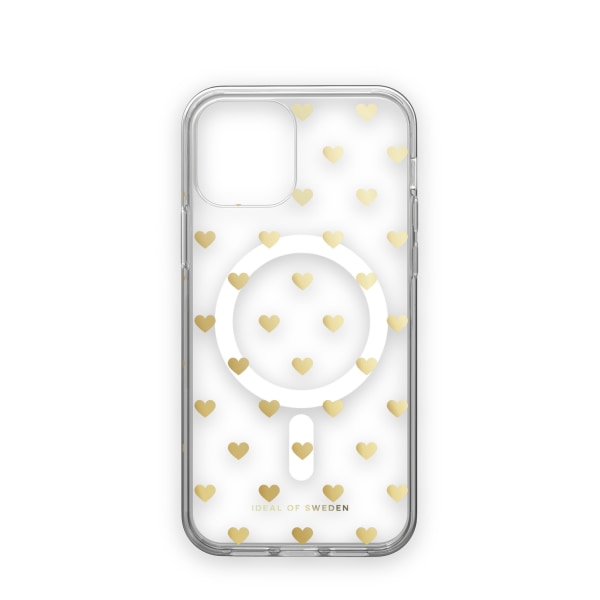 Clear Case MagSafe iPhone 12/12P Golden Hearts