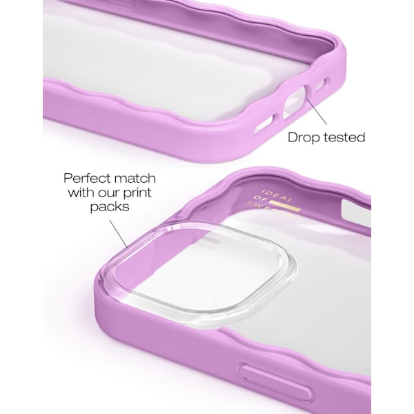Frame Case iPhone 13 / 14 / 15 / 16e Pink Transparent