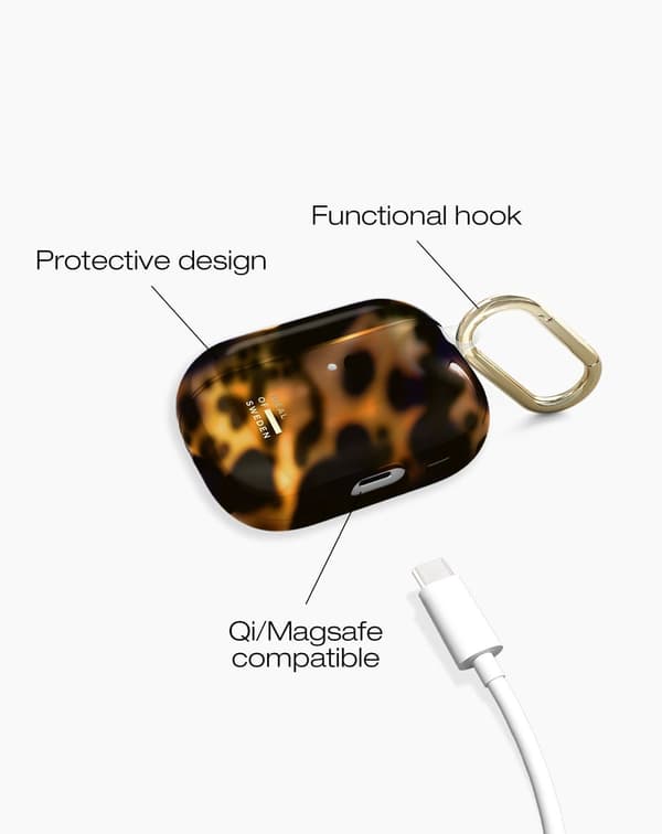 Clear AirPods Case Pro 3 Tortoise Brun