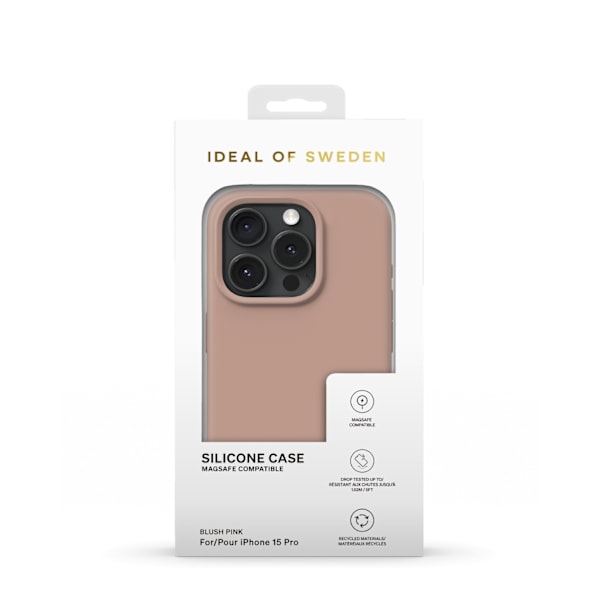 Silicone Case MagSafe iPhone 15 Pro Blush Pink Rosa