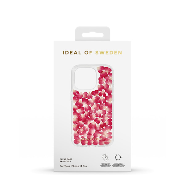 Clear Case iPhone 14PR Red Roses