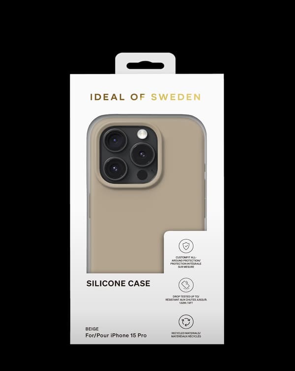 Silicone Case iPhone 15 Pro Perfect Beige Beige