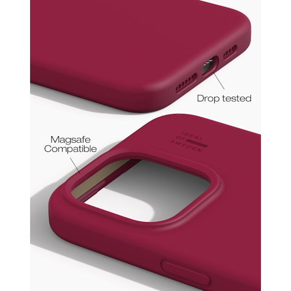 Silicone Case MagSafe iPhone 15 Pro Max Cranberry Red