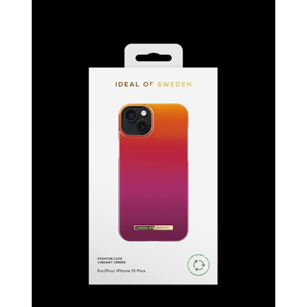 Printed Case iPhone 15 Plus Vibrant Ombre Multicolor