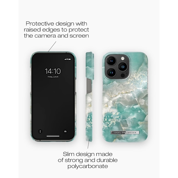 Printed Case MagSafe iPhone 14 Pro Azura Marble Blue
