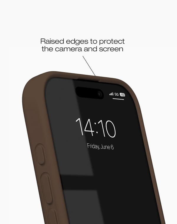 Silicone Case iPhone 16 Mocha Mousse Brun