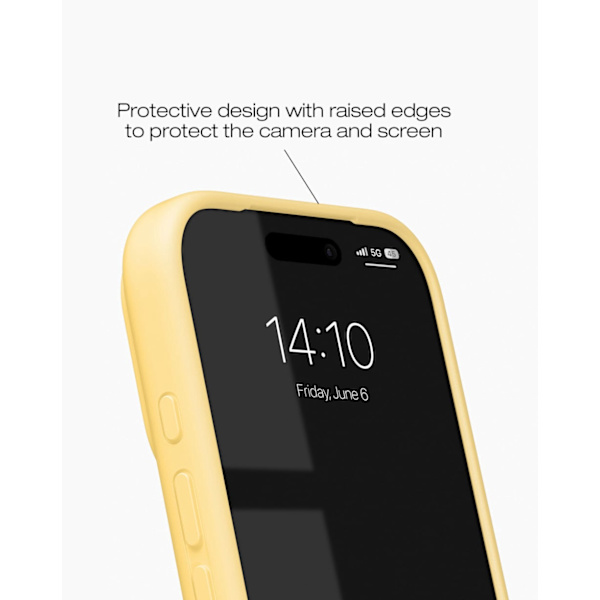 Silicone Case MagSafe iPhone 17 Pro Soft Lemon Yellow
