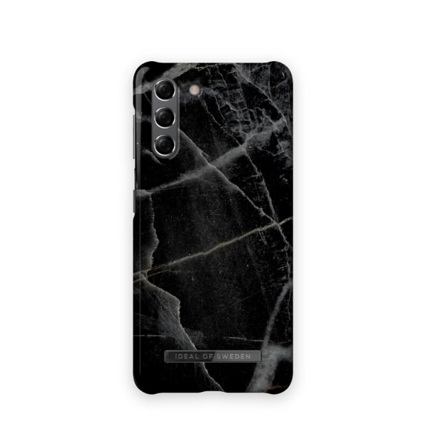 Printed Case Galaxy S21 Black Thunder Marble