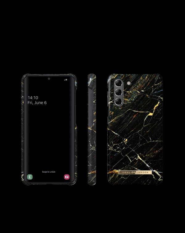 Printed Case Galaxy S21 Port Laurent Marble Black
