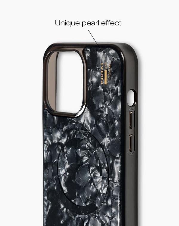 Pearlised Case MagSafe iPhone 15 Pro Max Black Black