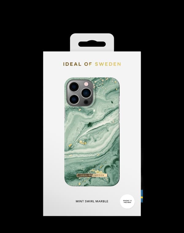 Printed Case iPhone 12 Pro Max / 13 Pro Max Mint Swirl Marble Green