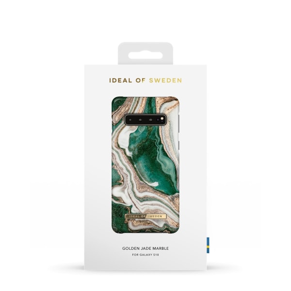 Fashion Case Galaxy S10 Golden Jade Marble
