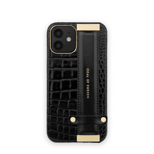 Statement Case iPhone 12 Mini Neo Noir Croco Black