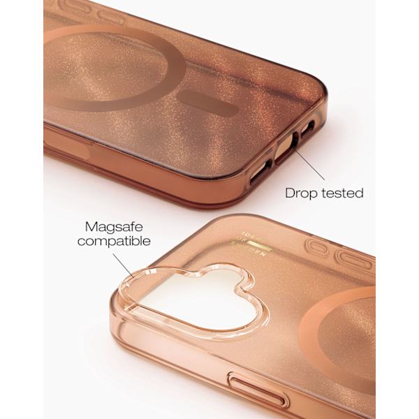 Clear Case MagSafe iPhone 16 Mocha Mousse Brun