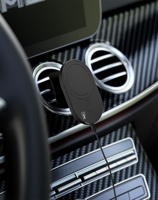MagSafe Car Vent Mount Charger Black Black
