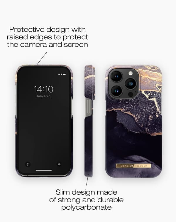 Printed Case MagSafe iPhone 14 Pro Golden Twilight Gold