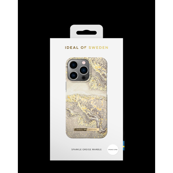 Printed Case iPhone 13 Pro Sparkle Greige Marble Grey