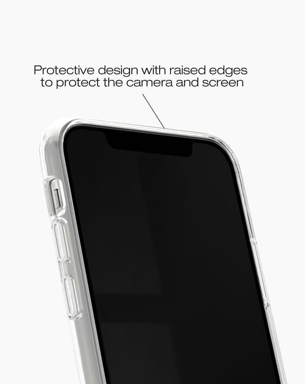 Clear Case MagSafe iPhone 12 / 12 Pro Golden Hearts Transparent