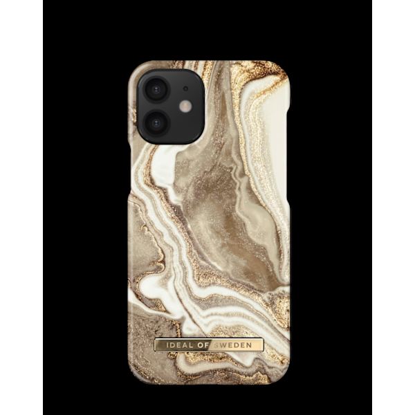 Printed Case iPhone 12 Mini Golden Sand Marble Beige
