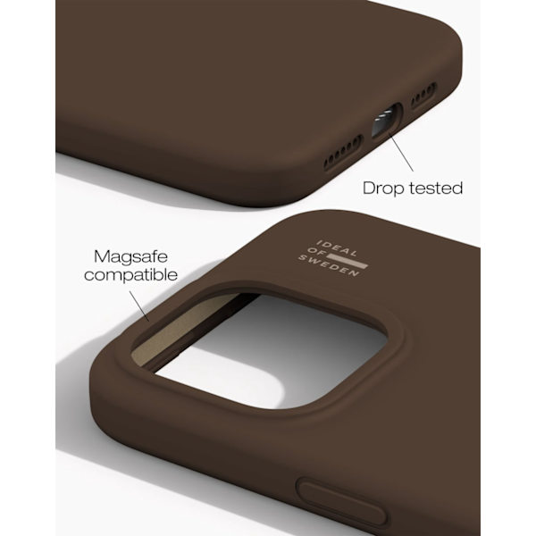 Silicone Case MagSafe iPhone 15 Pro Max Mocha Mousse Brun
