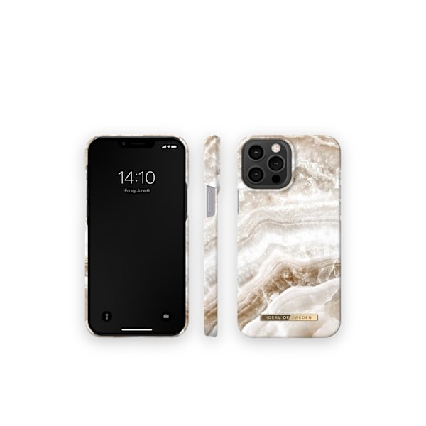 Printed Case iPhone 12 Pro Max / 13 Pro Max Clear Quartz Brown
