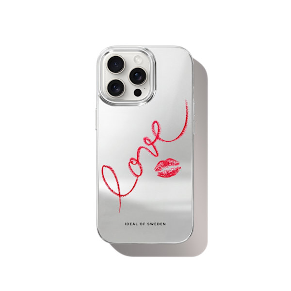 Mirror Case iPhone 15 Pro Max Mirror Love Edition Röd