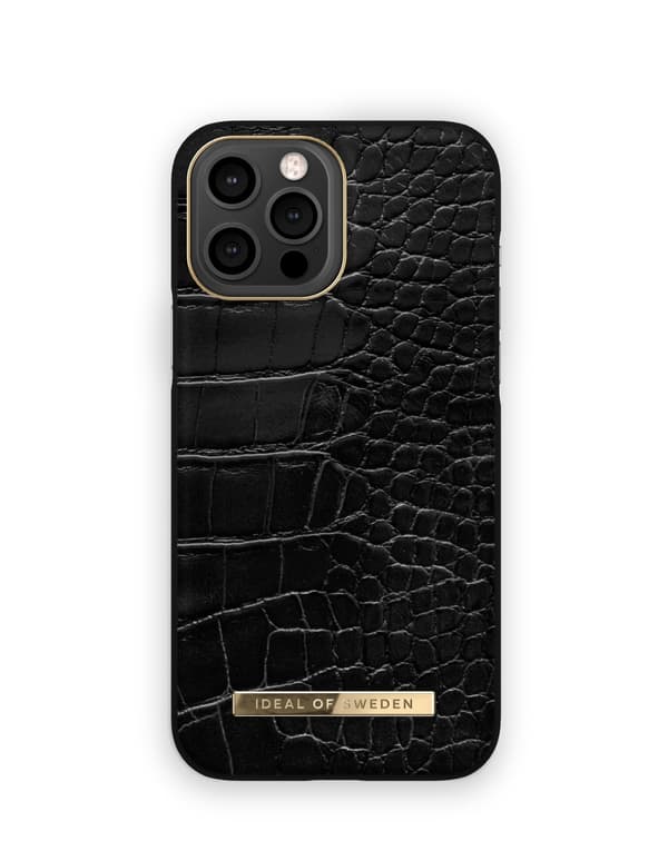 Atelier Case iPhone 12 Pro Max / 13 Pro Max Neo Noir Croco Black