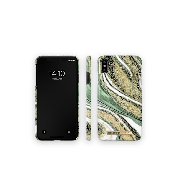Printed Case iPhone X / XS Cosmic Green Swirl