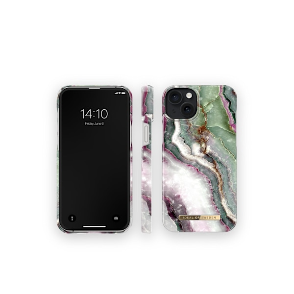 Printed Case MagSafe iPhone 15 Plus Northern Lights Green