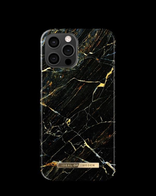 Printed Case iPhone 12 Pro Max Port Laurent Marble Black