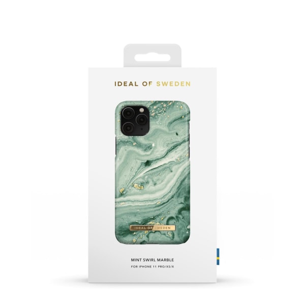 Fashion Case iPhone 11P/XS/X Mint Swirl Marble
