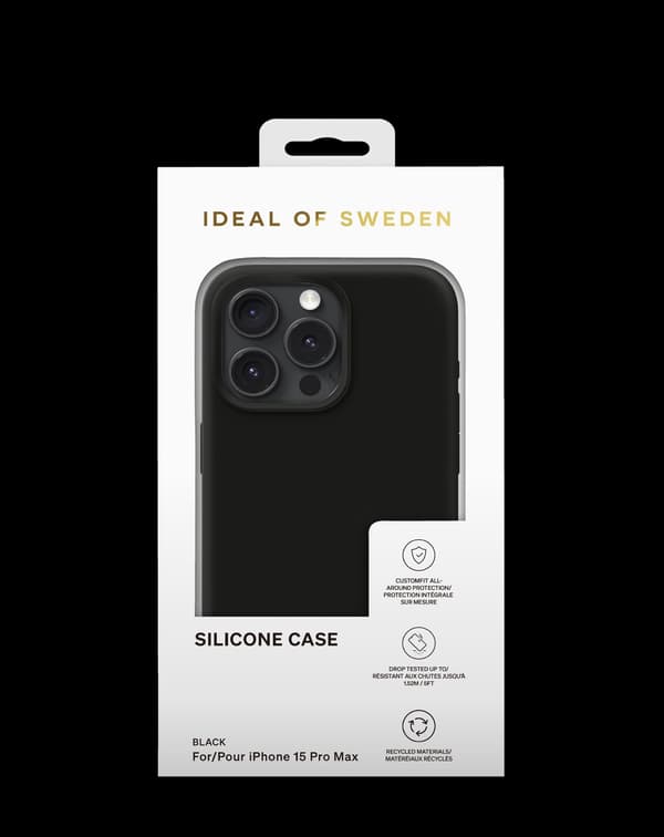 Silicone Case iPhone 15 Pro Max Black