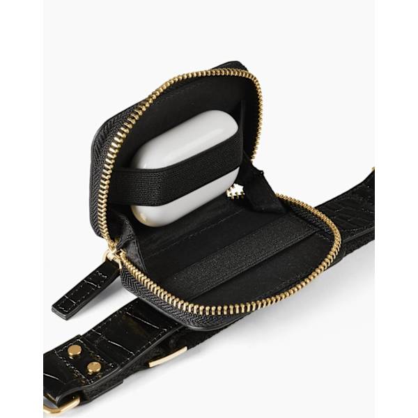 Utility Phone Strap Black Croco