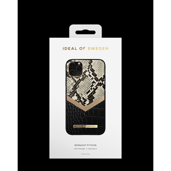 Atelier Case iPhone 11 Pro / XS / X Midnight Python Black
