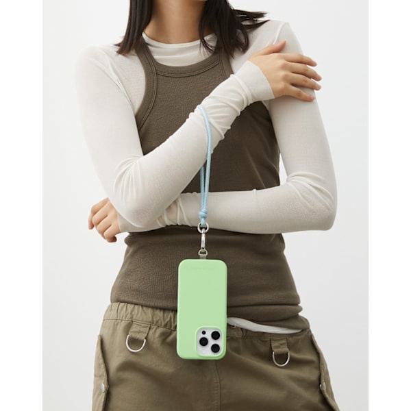 Silicone Case iPhone 15 Pro Mint Green