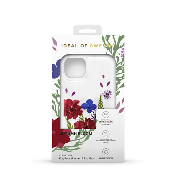Clear Case iPhone 15 Pro Max Autumn Bloom Transparent