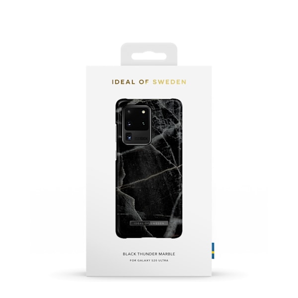 Printed Case Galaxy S20 Ultra Black Thunder Marble