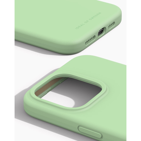 Silicone Case MagSafe iPhone 15 Pro Max Mint Grön