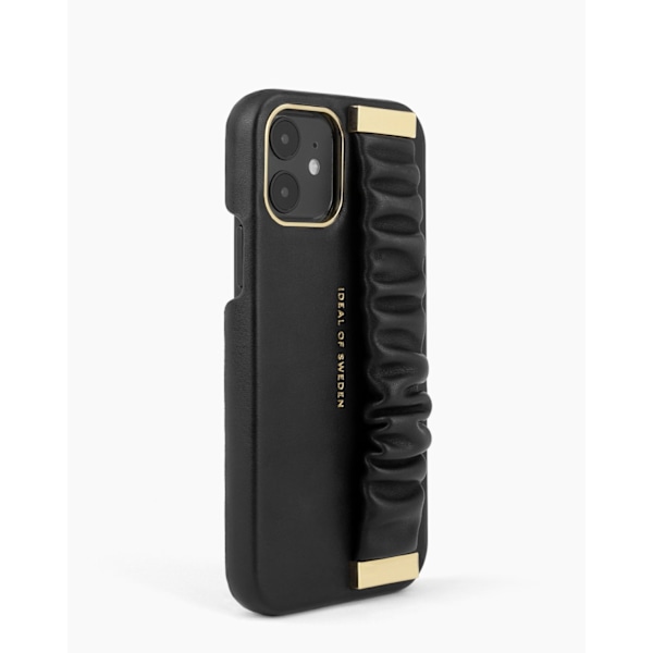 Statement Case iPhone 12 / 12 Pro Ruffle Noir Top Handle